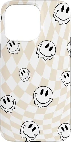 Vista 31 de Retro Swirl - Carcasa para iPhone 17, diseño de cara sonriente feliz