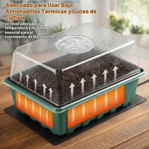 Vista 7 de Mr. Pen - Kits de bandejas de iniciación de semillas, 6.6"x4.6", 10