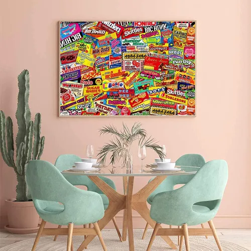 Vista 3 de YINSHENG Rompecabezas para adultos de 1000 piezas - Crazy Candy - Rompecabezas de 1000 piezas para adultos y niños, juego educativo, regalo