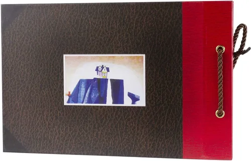 Vista 5 de Álbum de Fotos para Scrapbook, Nuestro Libro de Aventuras, Palabras en Relieve Tapa Dura Película Up Álbum de Recortes de Viaje para Aniversario