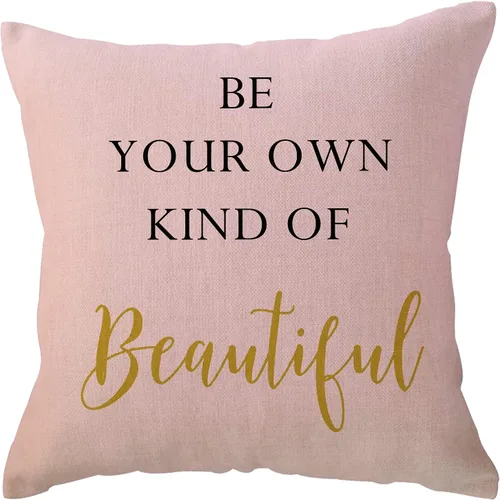 Vista 5 de ULOVE LOVE YOURSELF Paquete de 4 fundas de almohada decorativas con cita de Boss Lady de 18 x 18 pulgadas para sofá, cama, sofá, decoración
