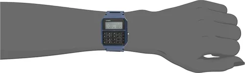 Vista 2 de Casio Serie CA53W Vintage Banco de datos Cronómetro 1/100 SEC Resistente al agua Calculadora de 8 dígitos Tiempo dual Banda de resina