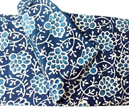 Vista 3 de Rastogi Handicrafts Tela de algodón impreso mano bloque ancho - 44 pulgadas tamaño 1 yarda (tela 23)