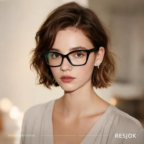 Vista 6 de Gafas de luz azul para mujer, con bloqueo de luz azul, para juegos de computadora, gafas de moda Cateye, antifatiga ocular