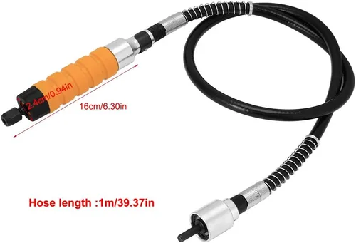 Vista 5 de Kits de cuchillos eléctricos para tallar carpintería, cincel para tallar carpintería, 5 cuchillas y tubo suave, herramienta de tallado de madera