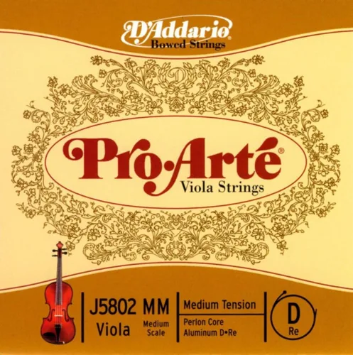 Vista 7 de D'Addario Pro-Arte Viola Single A String, escala media, tensión media