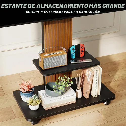 Vista 7 de TVON - Soporte de TV resistente para televisores grandes de 55 a 100 Negro