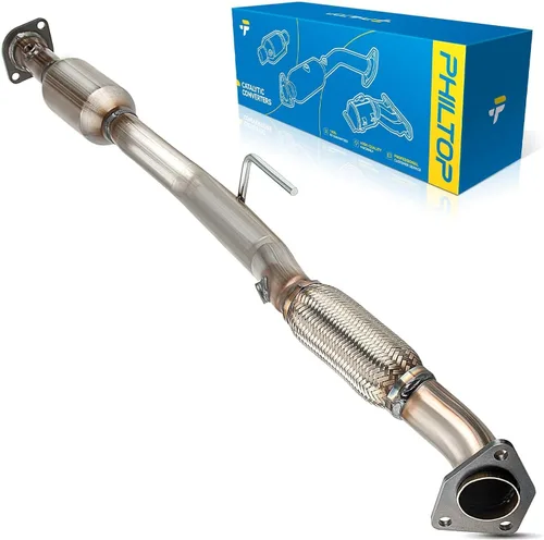 Vista 27 de PHILTOP Convertidor Catalítico de Ajuste Directo para Murano 2009 2010 2011 2012 2013 2014 3.5L, Cáscara de Acero Inoxidable Aluminio 203-1010