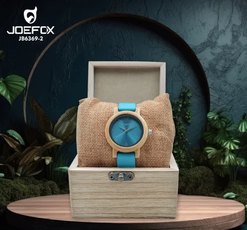 JB6369 RELOJ JOEFOX BAMBU CUERO ESTUCH de KINO COMPANY SAS