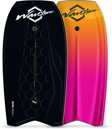 Vista 13 de Wave Storm - Bodyboard de espuma de rendimiento de 42.5 pulgadas con fondo de canal de aleta sectorial Negro