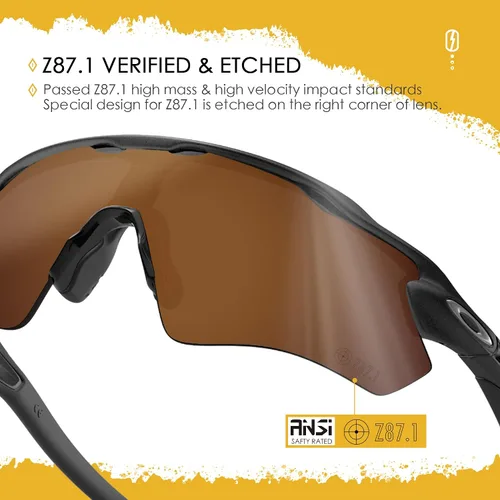 Vista 46 de Lentes de repuesto ANSI Z87.1 para gafas de sol Oakley Holbrook Metal OO4123