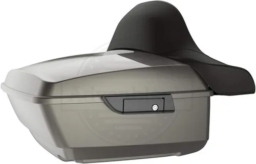 Vista 63 de Moto Onfire King Tour - Maletero con almohadilla de respaldo para Harley Touring 1997+ (Barracuda Silver)