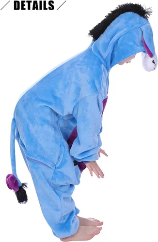 Vista 4 de Pijama de disfraz de animal para niños, disfraz de Halloween