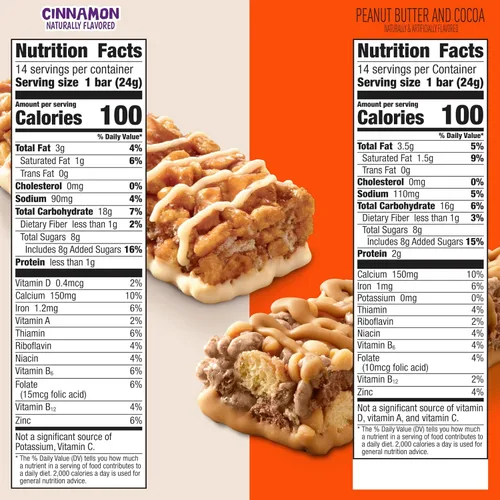 Vista 2 de Barritas de cereales Crunch and Reese's Puffs de canela tostadas, 28