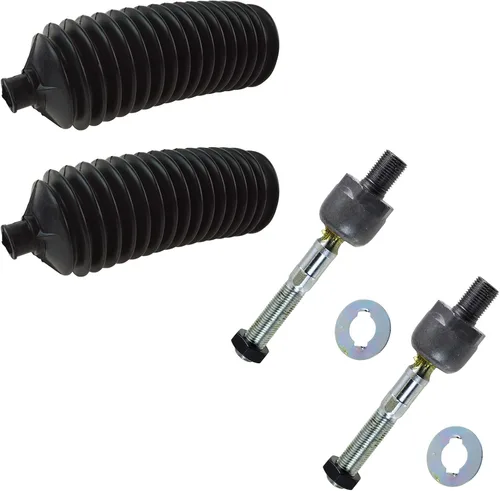 Vista 115 de TRQ Kit de dirección delantera con barra de acoplamiento de fuelle de piñón y cremallera compatible con Toyota Echo 2000-2005