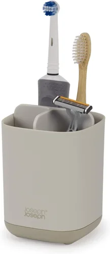 Vista 12 de Joseph Joseph Easy-Store - Soporte para cepillo de dientes, organizador de almacenamiento para baño, grande, negro mate
