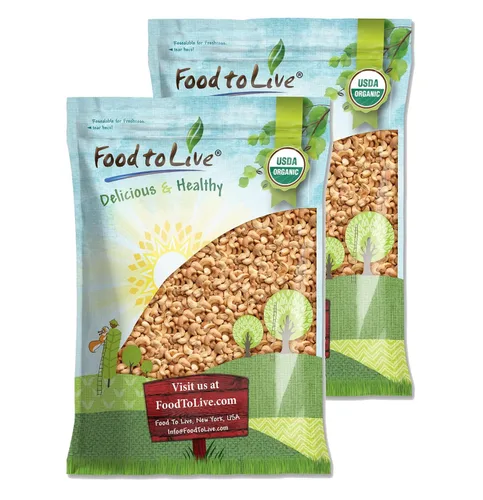 Vista 8 de Food to Live Anacardos enteros orgánicos tostados en seco con sal del Himalaya, 1 libra sin OMG, nueces tostadas al horno y ligeramente saladas, sin