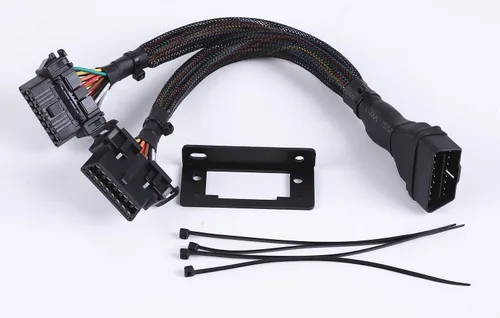 Vista 3 de Cable divisor OBD2 Y bajo el salpicadero OBDII 1 macho a 2 hembras divisor de 20awg de alambre grueso