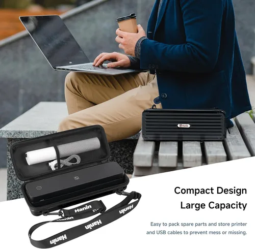 Vista 3 de HPRT MT610 Inkless Portable Printer &200Sheets&Case Kit，Wireless for Travel,Thermal Printer Supports 8.5" x 11" US Letter&A4&A5,Compatible with
