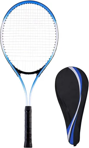 Vista 9 de Racque de tenis para principiantes de 27 pulgadas para adultos, juego de raqueta individual ligera para mujeres y hombres con bolsa de transporte