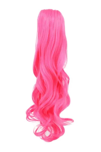 Vista 13 de karlery Peluca rubia de cola de caballo para mujer, disfraz de Halloween, peluca de cosplay de anime