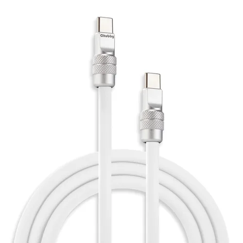 Vista 21 de chubbycable Chubby 2.0 USB C 240W Cable de carga rápida de silicona suave y duradero, cable de carga extra grueso compatible con iPhone 17-15 Series