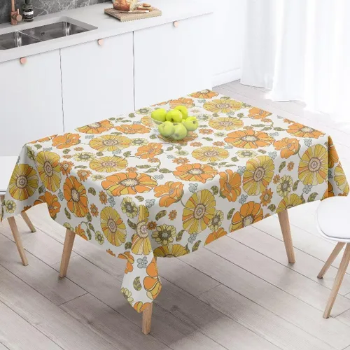 Vista 10 de Mantel azteca suroeste, diseño étnico tribal geométrico, estilo vintage, bohemio, elegante, lavable, para comedor, cocina, granja, fiesta