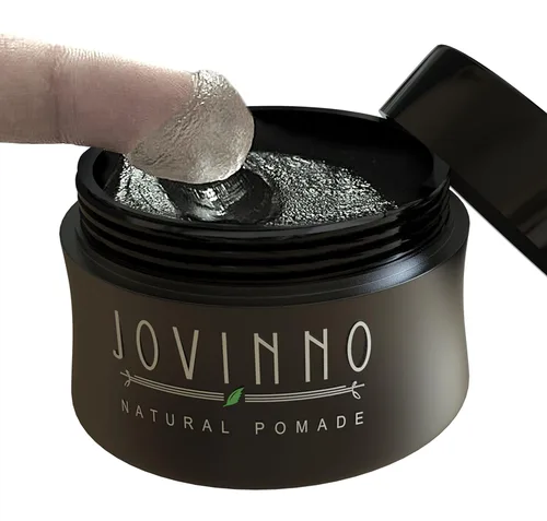 Vista 2 de Pomada/cera para el cabello natural de alta calidad, de fijación media a fuerte, fórmula gruesa transparente palmade soluble en agua no grasa.