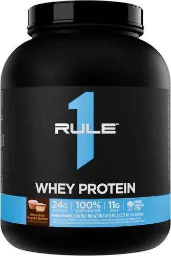 Vista 33 de Rule 1 Proteins Whey Protein Powder, Salted Carmel, 27 Servings