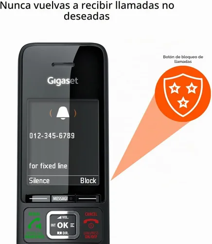 Vista 3 de Gigaset Comfort 552H - Auricular adicional - Cargador - Elegante teléfono inalámbrico para base DECT - Fabricado en Alemania - Función manos libres