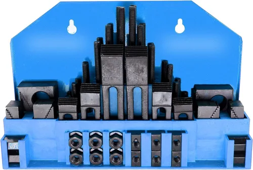 Vista 10 de HFS (R) Kit de Abrazaderas de Sujeción para Fresadora Bridgeport (Ranura de 1/2'' Perno de 3/8'') - Acero para Herramientas Duradero, Instalación
