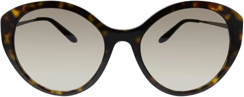 Vista 2 de Prada PR 18XS 2AU4P0 Havana - Gafas de sol redondas de plástico marrón Havana 55-19-145