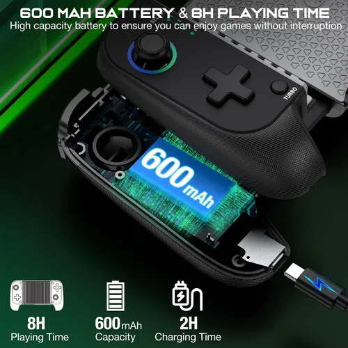Vista 5 de Wireless Phone Controller for iPhone/Android No Deadzone, Mobile Gaming Controller Support Xbox Game Pass, Steam Link, GeForce Now, Call of Duty