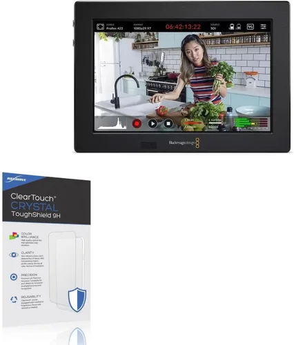 Vista 12 de BoxWave Protector de pantalla compatible con Blackmagic Video Assist 7 3G – ClearTouch Anti-Glare (2 unidades), antihuellas mate