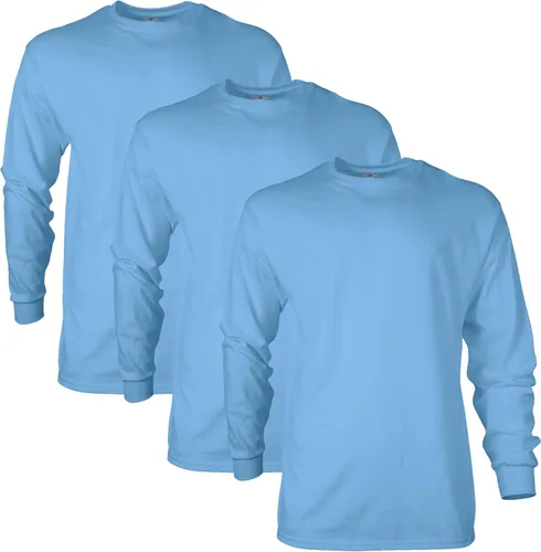 Vista 116 de Gildan - Camiseta de manga larga de algodón ultra estilo G2400 para adultos, paquete múltiple