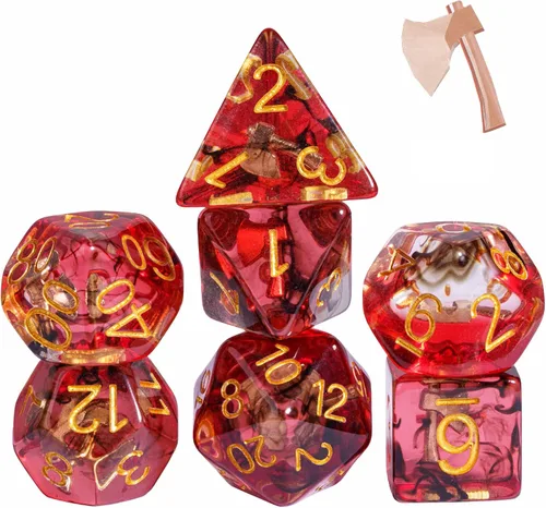 Vista 13 de UDIXI Juego de 7 dados poliédricos DND D&D, RPG D y D con bolsa de almacenamiento para juegos de rol y otros juegos de mesa (Aarakocra)
