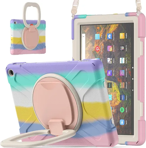Vista 15 de Funda portátil de rotación de 360° para tablet Fire HD 10 y 10 Plus