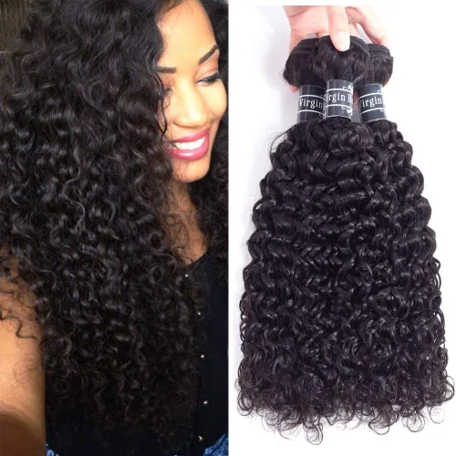 Vista 8 de Amella Extensiones de cabello brasileño de onda profunda de 14 pulgadas, 100% sin procesar, 1 paquete de cabello ondulado profundo, paquetes
