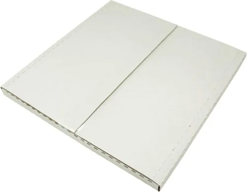 Vista 6 de (10) Cajas de envío de discos de vinilo blanco LP – Capacidad para 1 a 3 discos de 12 pulgadas – Altura ajustable – Cartón fuerte de 32 ECT
