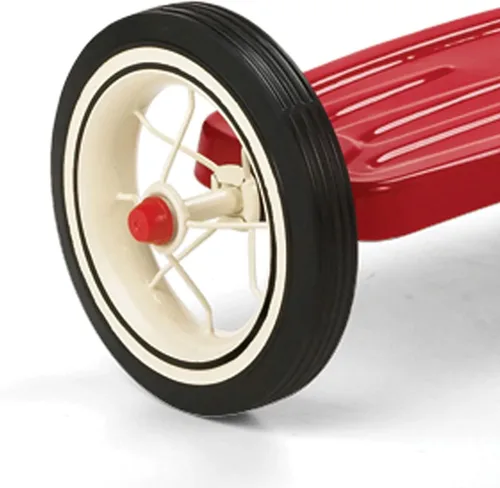 Vista 4 de Triciclo con manubrio ajustable Radio Flyer, 10", color rojo clásico, Rojo