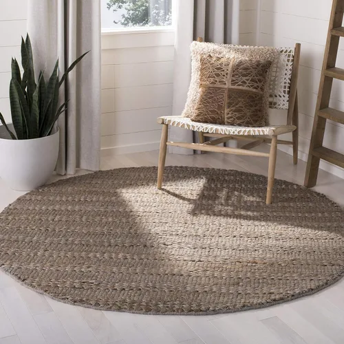 Vista 10 de SAFAVIEH Natural Fiber Collection - Alfombra decorativa de 2 x 3 pies, color lejía, yute hecho a mano, diseño trenzado tejido, ideal para entrada
