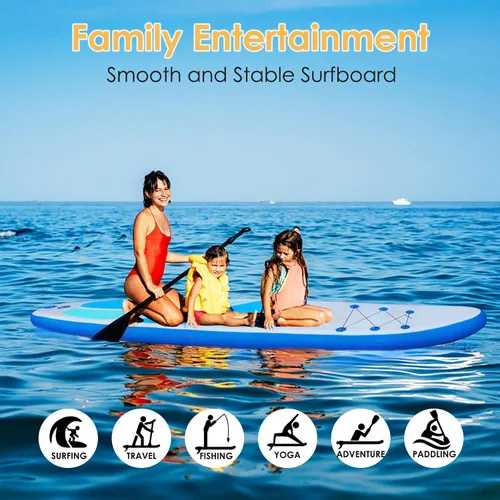 Vista 6 de Inflatable Stand Up Paddle Board for Adult All Skill Levels- 10'4" Ultra-Light SUP Paddleboard with Durable Non-Slip Deck and Paddle Board