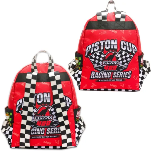 Vista 3 de Disney Cars Mini Backpack for Women, Teens, Kids - 13" Lightning McQueen Mini Bag with Front Pocket Plus Button Disney Cars Backpack Purse Bundle