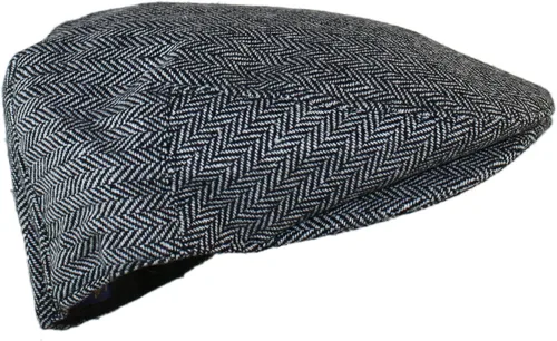 Vista 4 de Ted & Jack - Gorra de conducción Street Easy de espiga o a cuadros con forro acolchado
