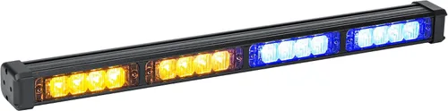 Vista 13 de LAMPHUS SolarBlast SBLS44, barra de luces LED de advertencia de emergencia para cubierta, 16 W, azul y rojo