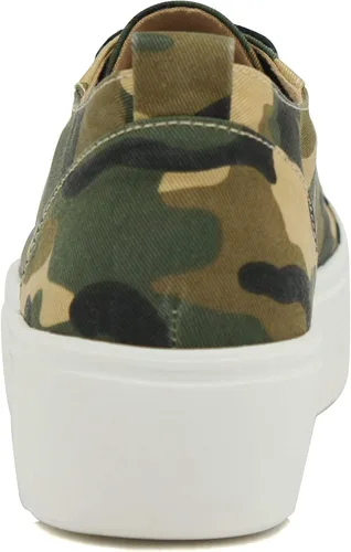 Vista 5 de Soda Petal Tenis de moda con suela inferior de doble cubierta para mujer con calcetín cómodo acolchado