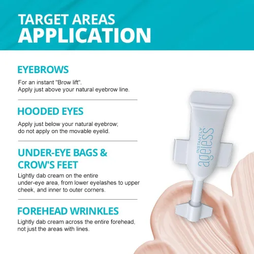 Vista 5 de Instantly Ageless - Crema de estiramiento facial instantáneo - Crema facial antienvejecimiento para el cuidado de la piel - Tensor de arrugas