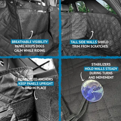 Vista 4 de Bulldogology Forro de Carga para SUV - Forro de Maletero para Mascotas de Servicio Pesado Cubierta de Carga - Cubierta de Carga Impermeable