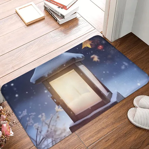 Vista 11 de Tapete para puerta delantera, bonito tapete de bienvenida con estampado de animales marinos y manatíes, absorbente, antideslizante, tapete
