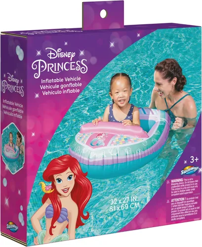 Vista 9 de Swimways Disney Princess Ariel - Vehículo acuático inflable para niños a partir de 3 años